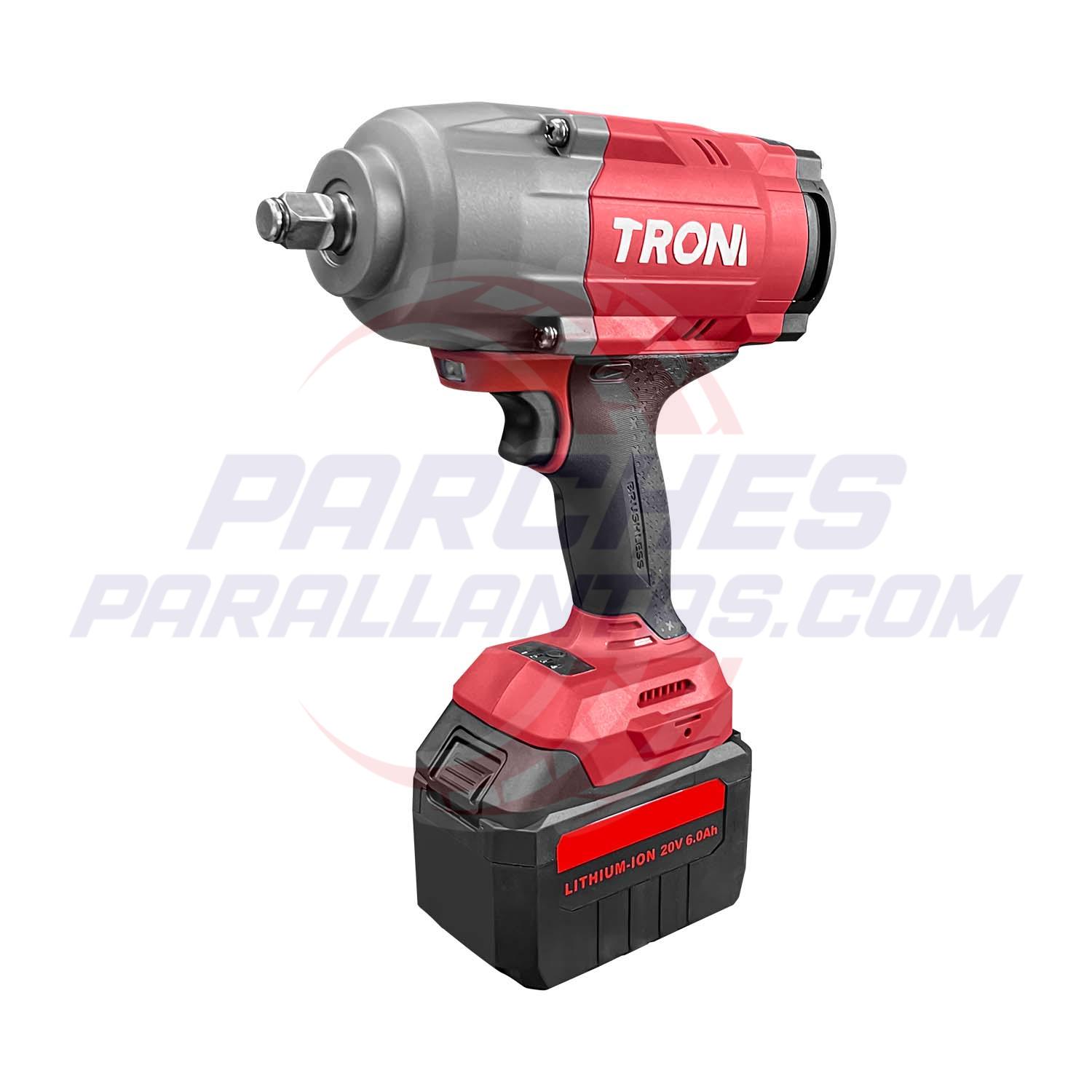 Pistola de impacto 1/2" inalámbrica de 20V (DC) 1800 N.m con luz lued / PB1300